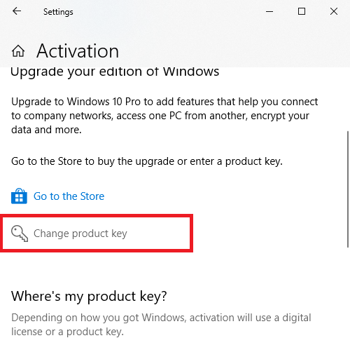 Change Windows Product Key
